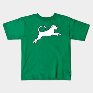 Irish Wolfhound Puppy Leaping Kids T-Shirt
